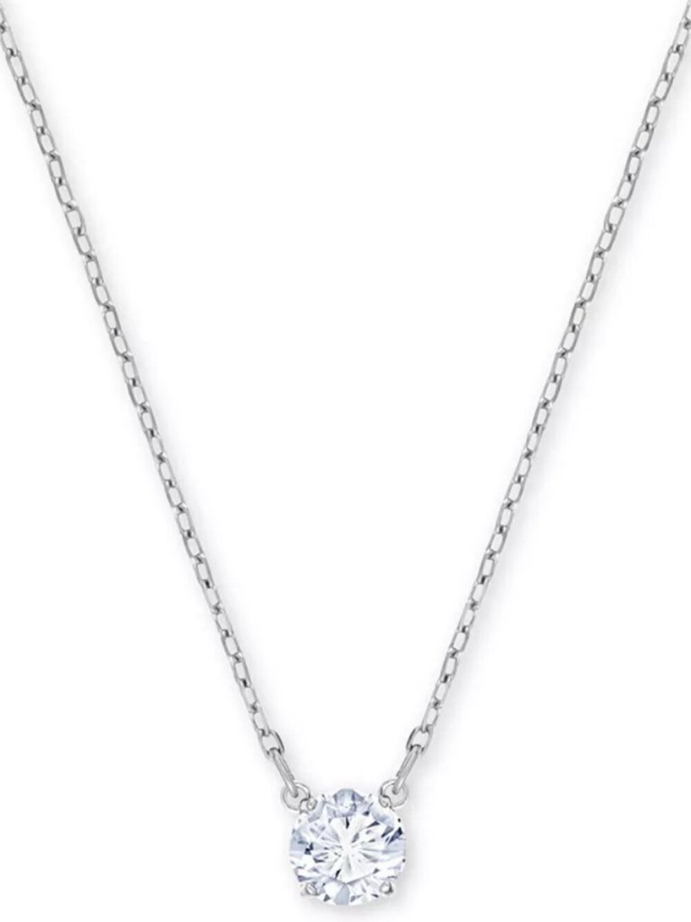 Swarovski Silver-Tone Crystal Pendant Necklace, 14-4/5" + 4" extender 5510696